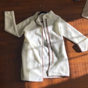 White Fleece Trench (M)